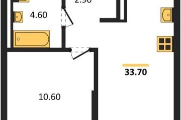 Фото №1: 1-комнатная квартира 33 м² - Краснодар, мкр. Прикубанский внутригородской округ, 