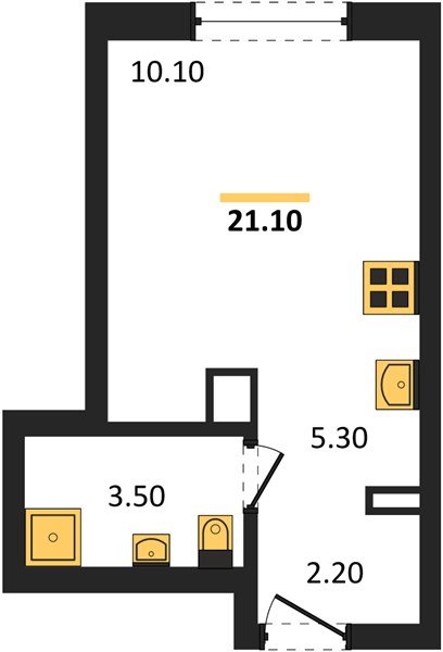 Фото №1: Студия 21 м² - Краснодар, мкр. Прикубанский внутригородской округ