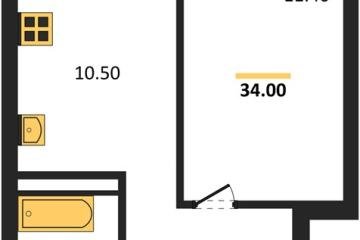 Фото №1: 1-комнатная квартира 34 м² - Краснодар, мкр. Прикубанский внутригородской округ, 