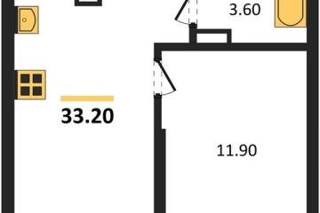 Фото №1: 1-комнатная квартира 33 м² - Краснодар, мкр. Прикубанский внутригородской округ, 