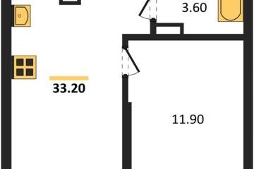 Фото №1: 1-комнатная квартира 33 м² - Краснодар, мкр. Прикубанский внутригородской округ, 