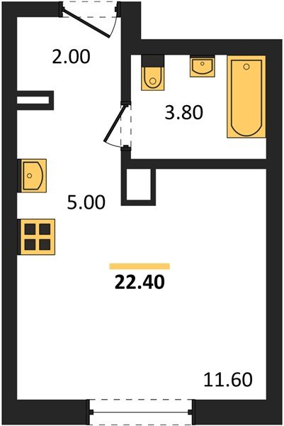 Фото №1: Студия 22 м² - Краснодар, мкр. Прикубанский внутригородской округ
