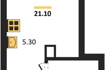 Фото №1: Студия 21 м² - Краснодар, мкр. Прикубанский внутригородской округ, 