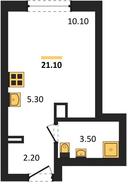 Фото №1: Студия 21 м² - Краснодар, мкр. Прикубанский внутригородской округ