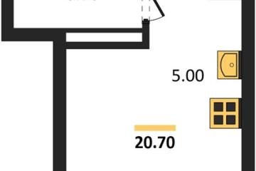 Фото №1: Студия 20 м² - Краснодар, мкр. Прикубанский внутригородской округ, 
