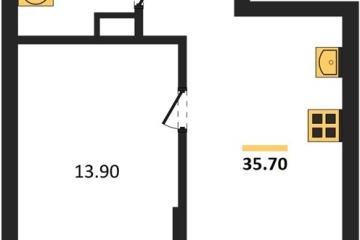 Фото №1: 1-комнатная квартира 35 м² - Краснодар, мкр. Прикубанский внутригородской округ, 