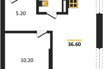 Фото №1: 1-комнатная квартира 36 м² - Краснодар, мкр. Прикубанский внутригородской округ, 