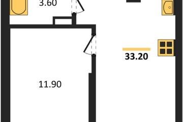 Фото №1: 1-комнатная квартира 33 м² - Краснодар, мкр. Прикубанский внутригородской округ, 
