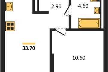 Фото №1: 1-комнатная квартира 33 м² - Краснодар, мкр. Прикубанский внутригородской округ,