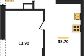 Фото №1: 1-комнатная квартира 35 м² - Краснодар, мкр. Прикубанский внутригородской округ,