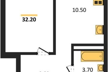 Фото №1: 1-комнатная квартира 32 м² - Краснодар, мкр. Прикубанский внутригородской округ,