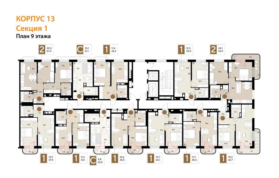 Фото №8: 1-комнатная квартира 34 м² - Краснодар, мкр. Прикубанский внутригородской округ