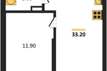 Фото №1: 1-комнатная квартира 33 м² - Краснодар, мкр. Прикубанский внутригородской округ,
