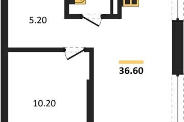 Фото №1: 1-комнатная квартира 36 м² - Краснодар, мкр. Прикубанский внутригородской округ,