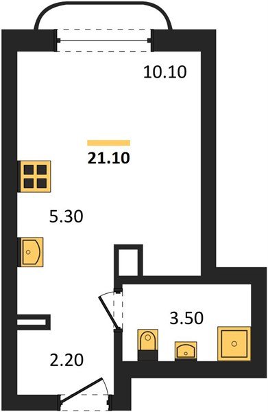 Фото №1: Студия 21 м² - Краснодар, мкр. Прикубанский внутригородской округ