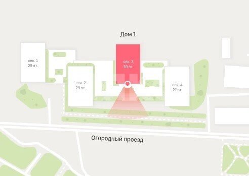 Фото №6: Студия 35 м² - Москва, пр-д Огородный, 20