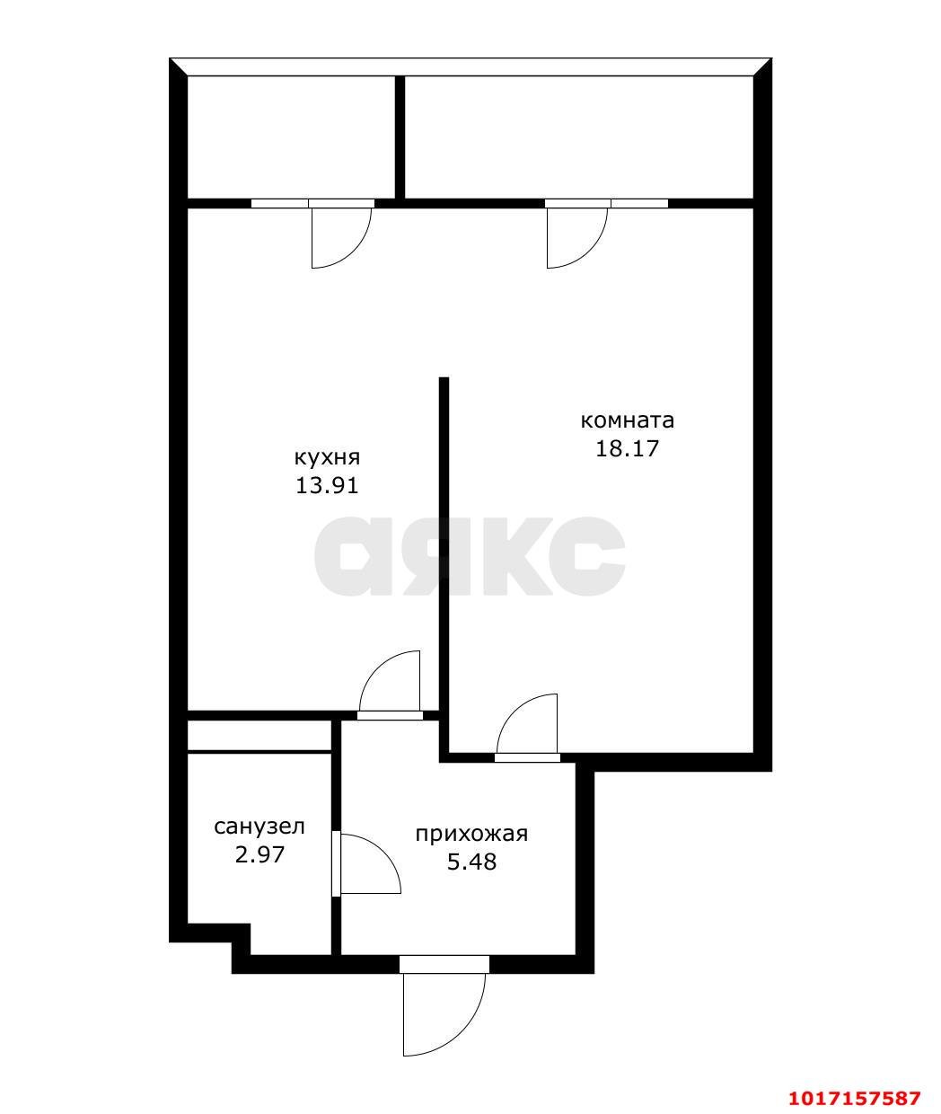Фото №12: 1-комнатная квартира 46 м² - Краснодар, Прикубанский внутригородской округ, Краевая Клиническая Больница, мкр. жилой комплекс Спорт-Сити, ул. Домбайская, 10/1к1