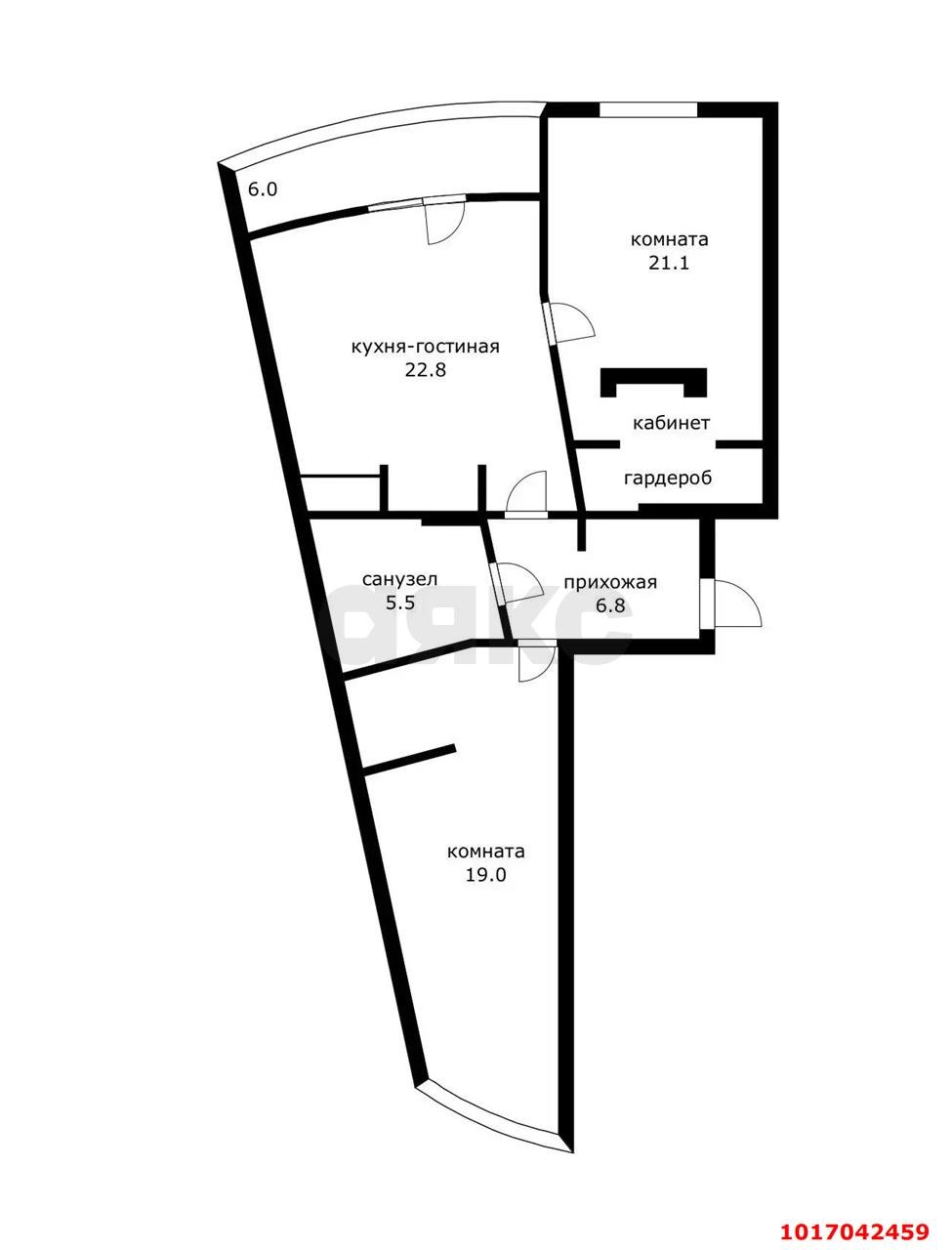 Фото №20: 2-комнатная квартира 85 м² - Краснодар, Карасунский внутригородской округ, мкр. Комсомольский, ул. Симферопольская, 4/1