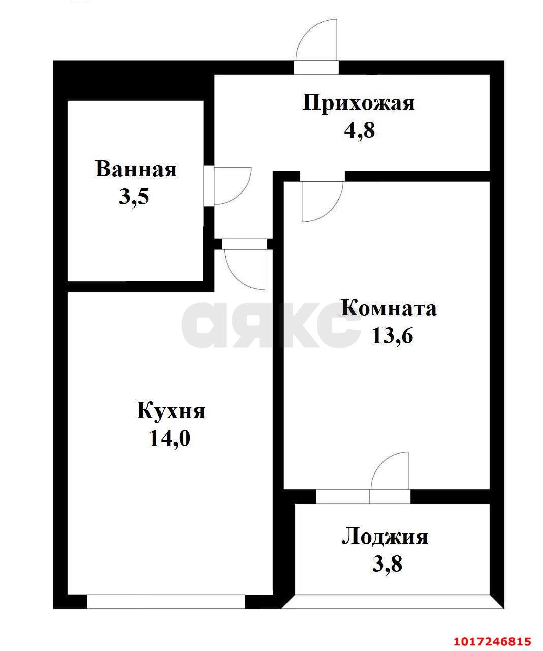 Фото №20: 1-комнатная квартира 41 м² - Краснодар, Прикубанский внутригородской округ, мкр. жилой комплекс Новелла, ул. Питерская, 40