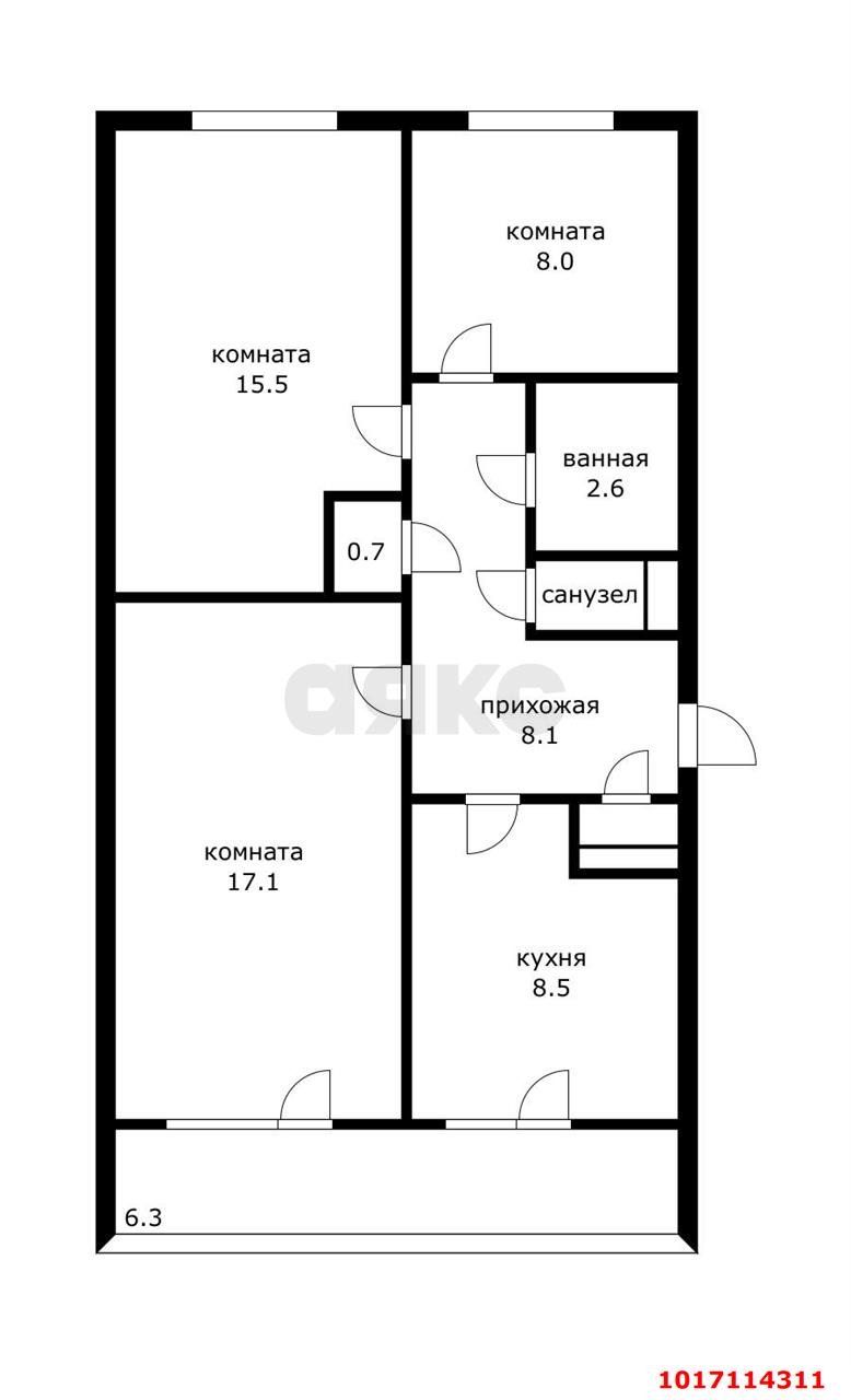Фото №19: 3-комнатная квартира 68 м² - Энем, ул. Перова, 81/1
