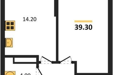Фото №1: 1-комнатная квартира 39 м² - Краснодар, мкр. Догма Парк, ул. Марины Цветаевой, 36