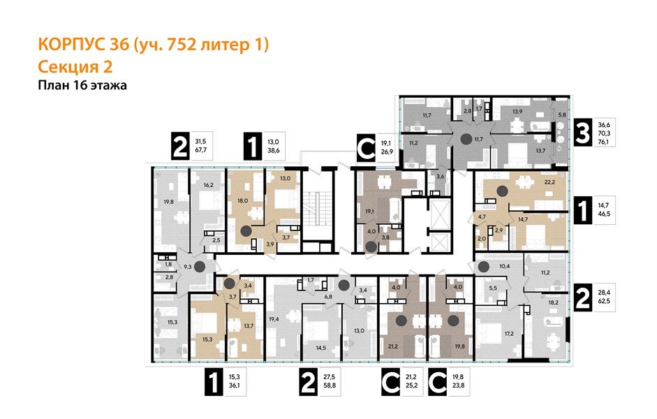 Фото №8: 1-комнатная квартира 35 м² - Краснодар, Прикубанский внутригородской округ, мкр. Догма Парк, ул. Марины Цветаевой, 36