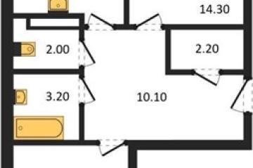 Фото №1: 2-комнатная квартира 62 м² - Краснодар, мкр. Прикубанский внутригородской округ,