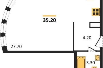 Фото №1: Студия 35 м² - Краснодар, мкр. жилой комплекс Самолёт-6,