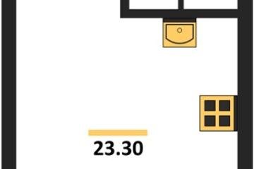 Фото №1: Студия 23 м² - Краснодар, мкр. Догма Парк, ул. Марины Цветаевой, 36