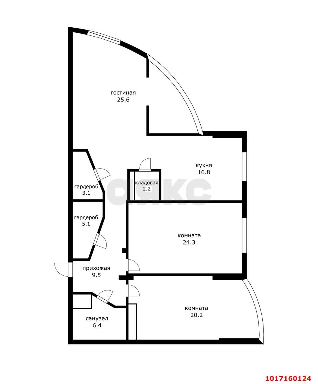 Фото №15: 3-комнатная квартира 119 м² - Краснодар, Кожзавод, ЖК Европейский, мкр. Западный внутригородской округ, ул. Кожевенная, 26