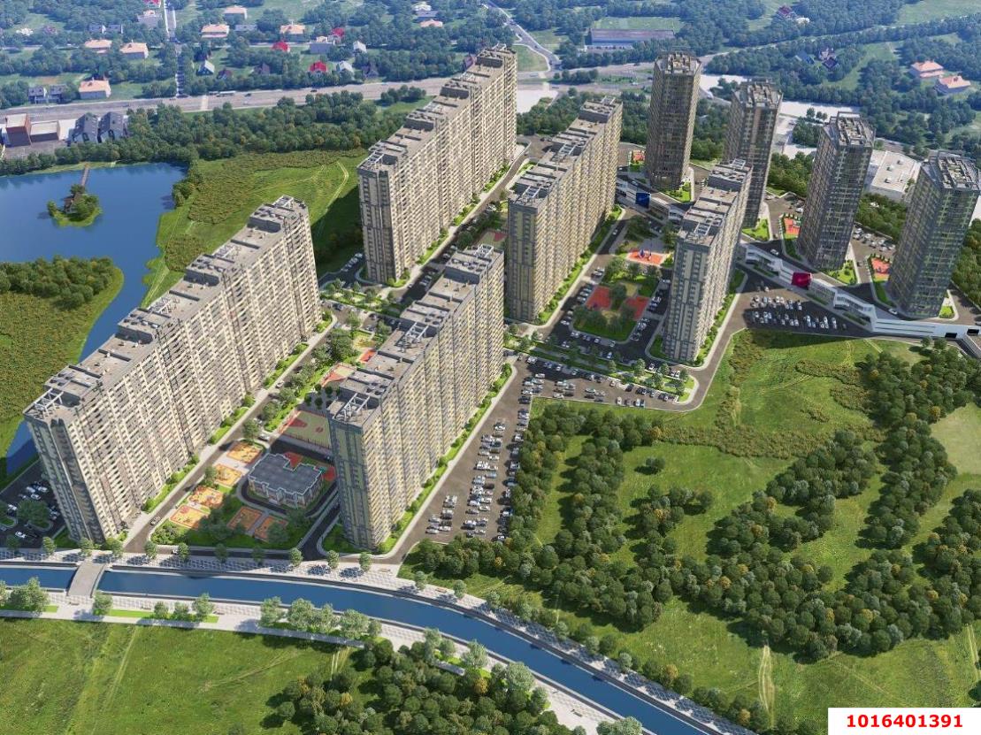 Фото №3: 1-комнатная квартира 42 м² - Краснодар, Карасунский внутригородской округ, мкр. ЖК Сказка Град, ул. имени В.Н. Мачуги, 166