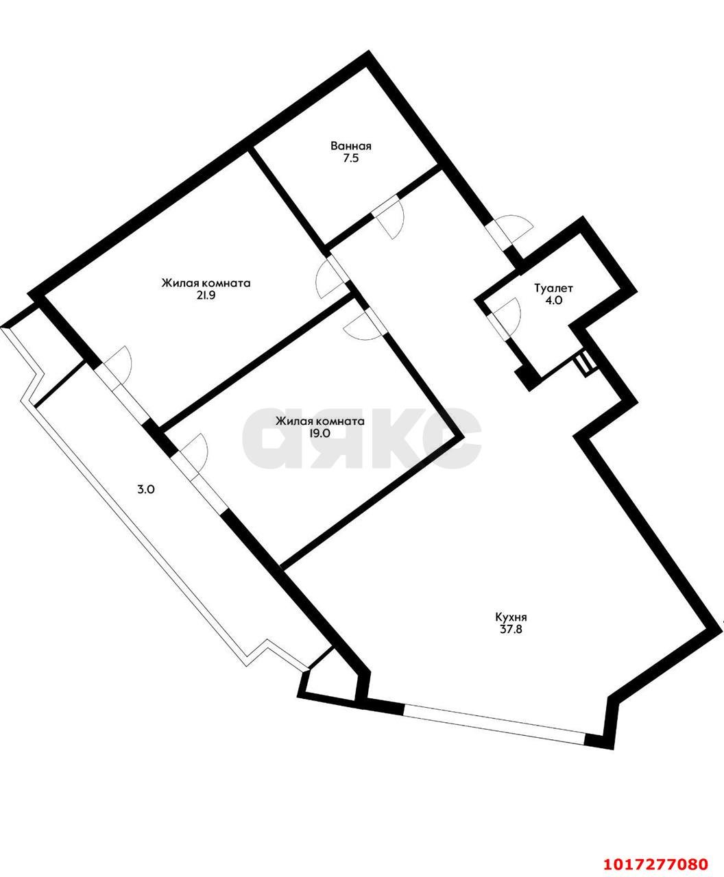 Фото №10: 3-комнатная квартира 109 м² - Краснодар, Прикубанский внутригородской округ, Завод Измерительных Приборов, мкр. ЖК Девелопмент Плаза, ул. имени 40-летия Победы, 33Г