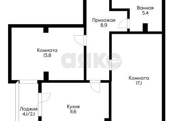 Фото №1: 2-комнатная квартира <span class="whitespace-nowrap">59 м²</span>, <span class="whitespace-nowrap">11/16 эт.</span> - Краснодар, мкр. Завод Радиоизмерительных Приборов, пер. Гаражный, 9