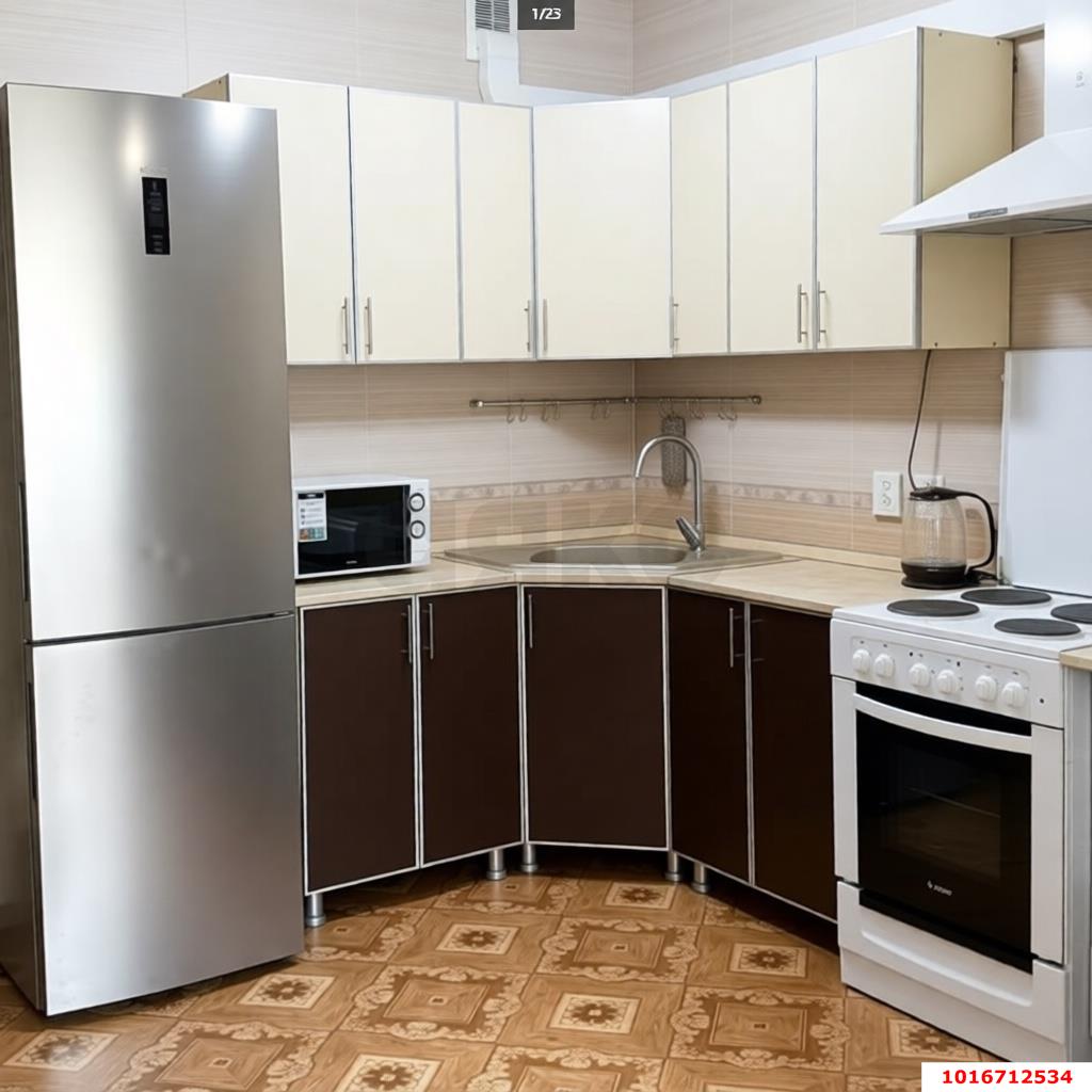Фото №1: 1-комнатная квартира 54 м² - Краснодар, Карасунский внутригородской округ, Хлопчато-бумажный Комбинат, мкр. жилой комплекс Аквамарин, ул. Уральская, 75к1