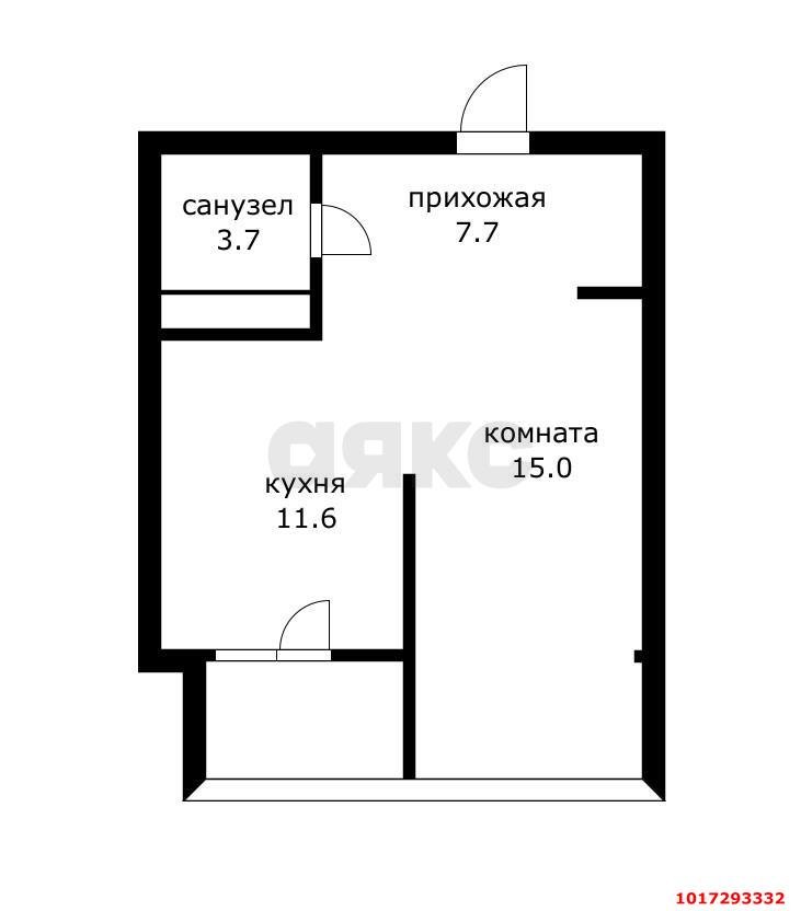 Фото №13: 1-комнатная квартира <span class="whitespace-nowrap">45 м²</span>, <span class="whitespace-nowrap">21/24 эт.</span> - Краснодар, Центральный внутригородской округ, мкр. Центральный, ул. Железнодорожная, 24