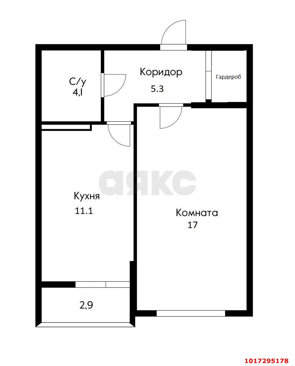 Фото №17: 1-комнатная квартира 40 м² - Краснодар, Прикубанский внутригородской округ, мкр. ЖК Красная Площадь, ул. Кореновская, 57к2