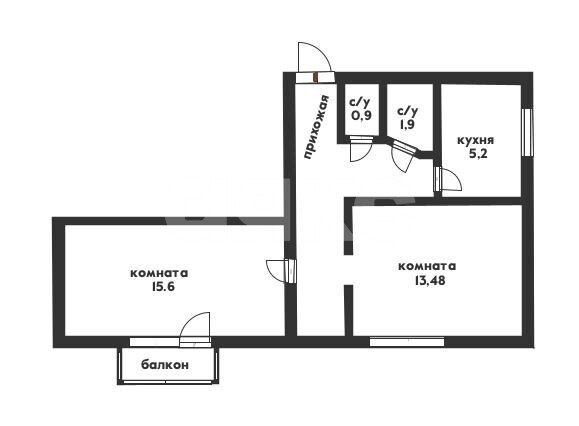 Фото №5: 2-комнатная квартира 47 м² - Геленджик, ул. Калинина, 1