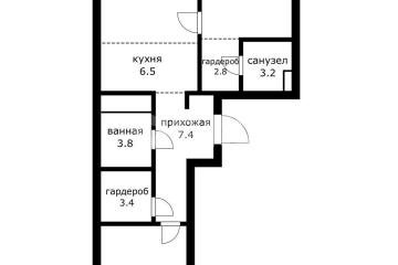 Фото №1: 3-комнатная квартира 68 м² - Москва Новомосковский административный округ