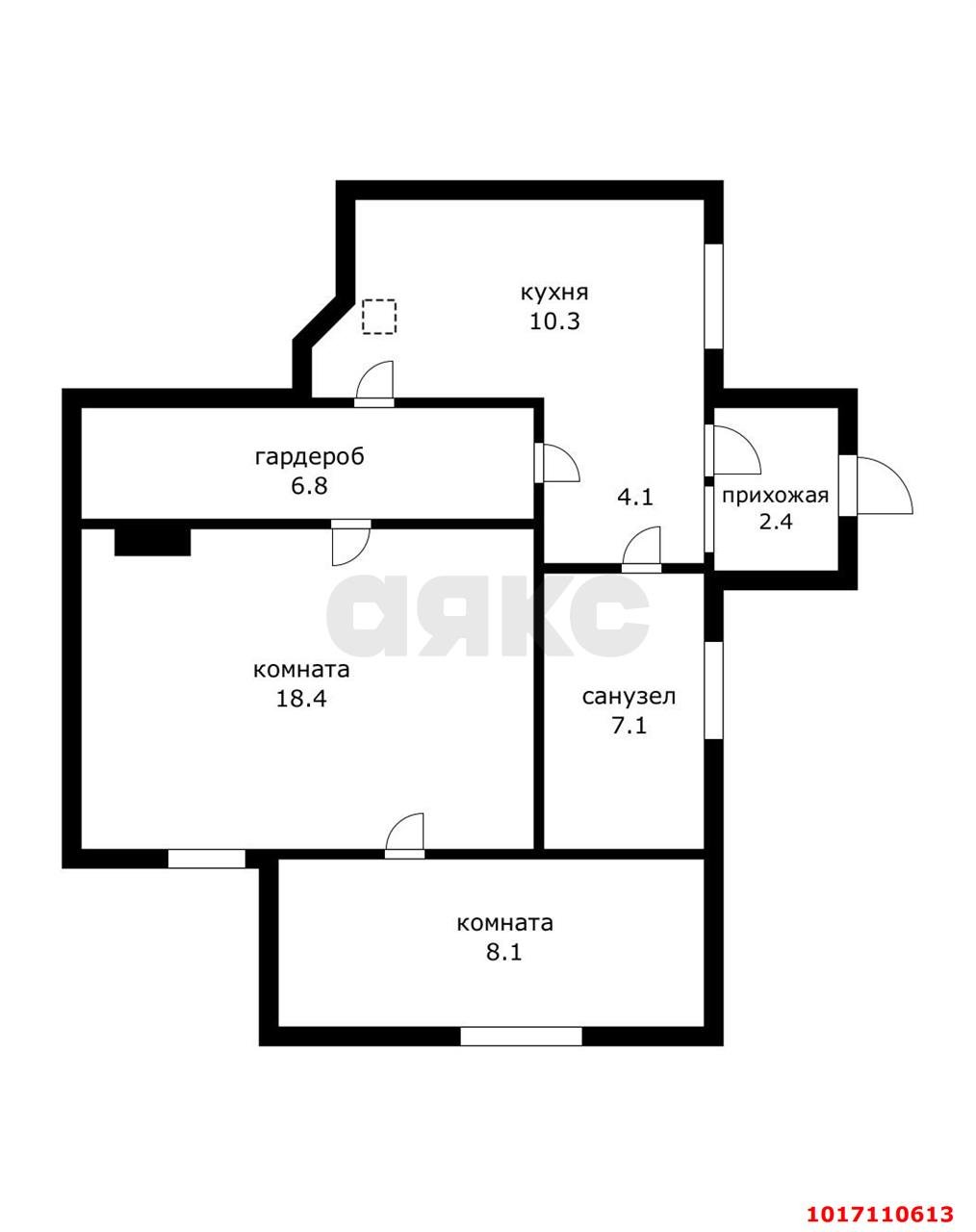 Фото №6: 2-комнатная квартира 57 м² - Краснодар, Западный внутригородской округ, мкр. Центральный, ул. Чкалова, 50