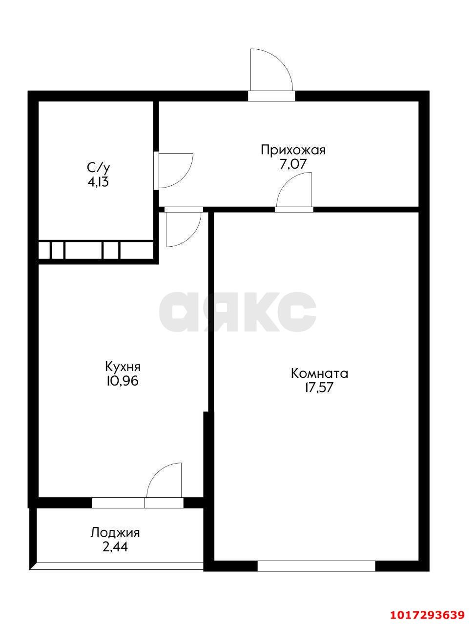 Фото №2: 1-комнатная квартира 43 м² - Краснодар, Прикубанский внутригородской округ, Музыкальный, мкр. Московский, ул. Московская, 112