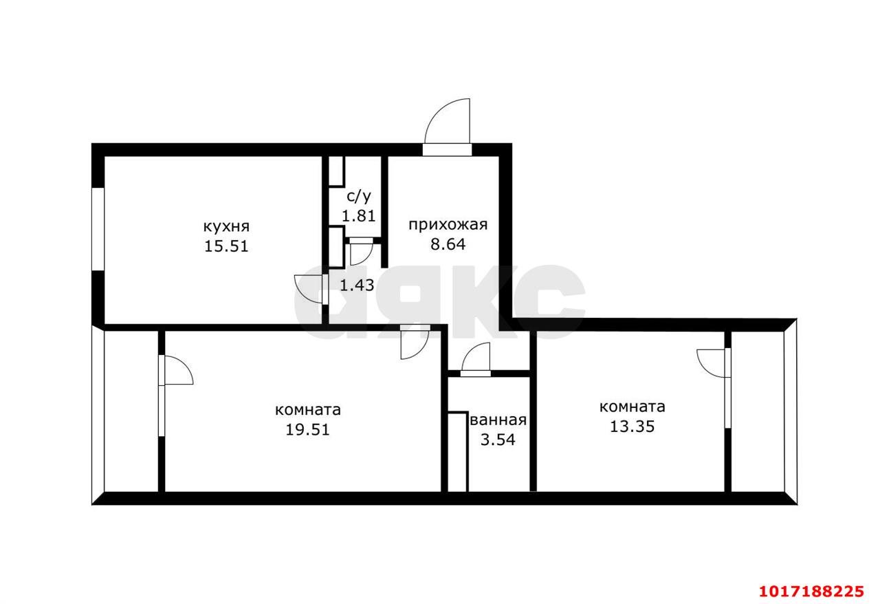 Фото №11: 2-комнатная квартира 70 м² - Краснодар, Прикубанский внутригородской округ, мкр. Фестивальный, ул. Совхозная, 18