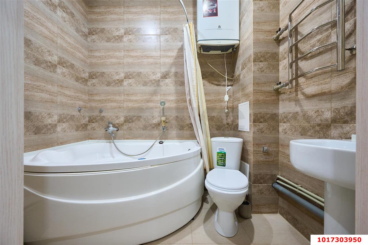 Фото №9: 1-комнатная квартира <span class="whitespace-nowrap">45 м²</span>, <span class="whitespace-nowrap">15/16 эт.</span> - Краснодар, Карасунский внутригородской округ, Комсомольский, мкр. ЖК Форт Карасун, ул. Сормовская, 204/7