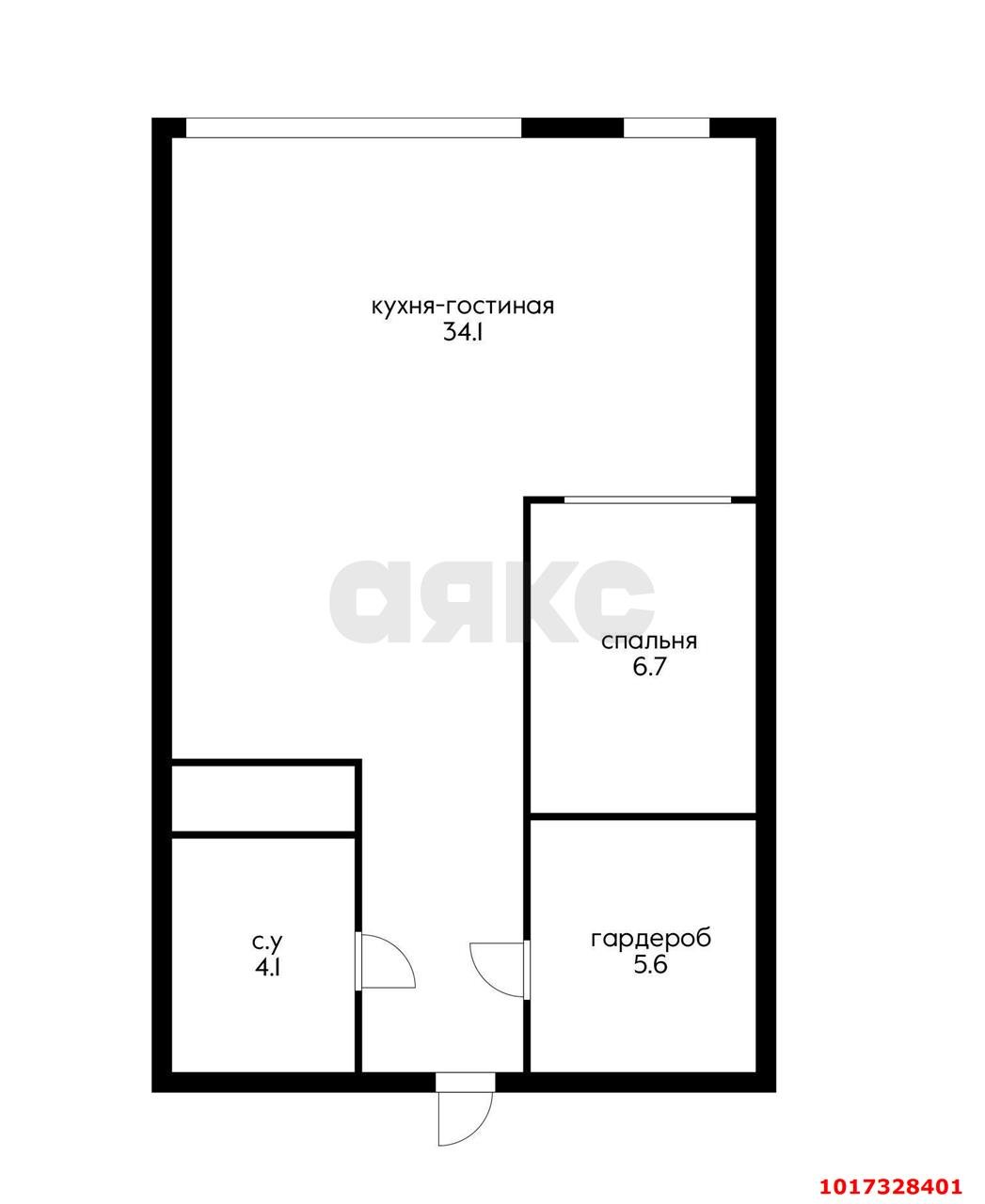Фото №15: 1-комнатная квартира 50 м² - Краснодар, Карасунский внутригородской округ, Хлопчато-бумажный Комбинат, мкр. жилой комплекс Элегант, ул. Сормовская, 1/3