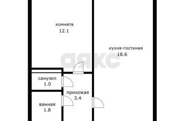 Фото №1: 1-комнатная квартира <span class="whitespace-nowrap">36 м²</span>, <span class="whitespace-nowrap">5/9 эт.</span> - Краснодар, мкр. Краевая Клиническая Больница, ул. 1 Мая, 262
