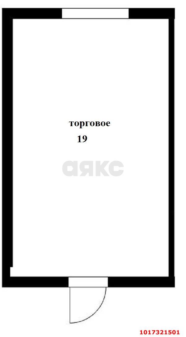 Фото №5: Торговое помещение 19 м² - Краснодар, Прикубанский внутригородской округ, Восточный, мкр. жилой комплекс Квартал № 6, ул. Генерал-лейтенанта Александра Сапрунова, 17