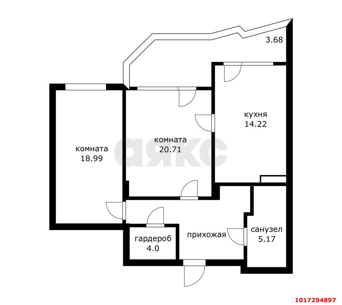 Фото №19: 2-комнатная квартира 80 м² - Краснодар, Прикубанский внутригородской округ, мкр. Фестивальный, ул. имени Тургенева, 107