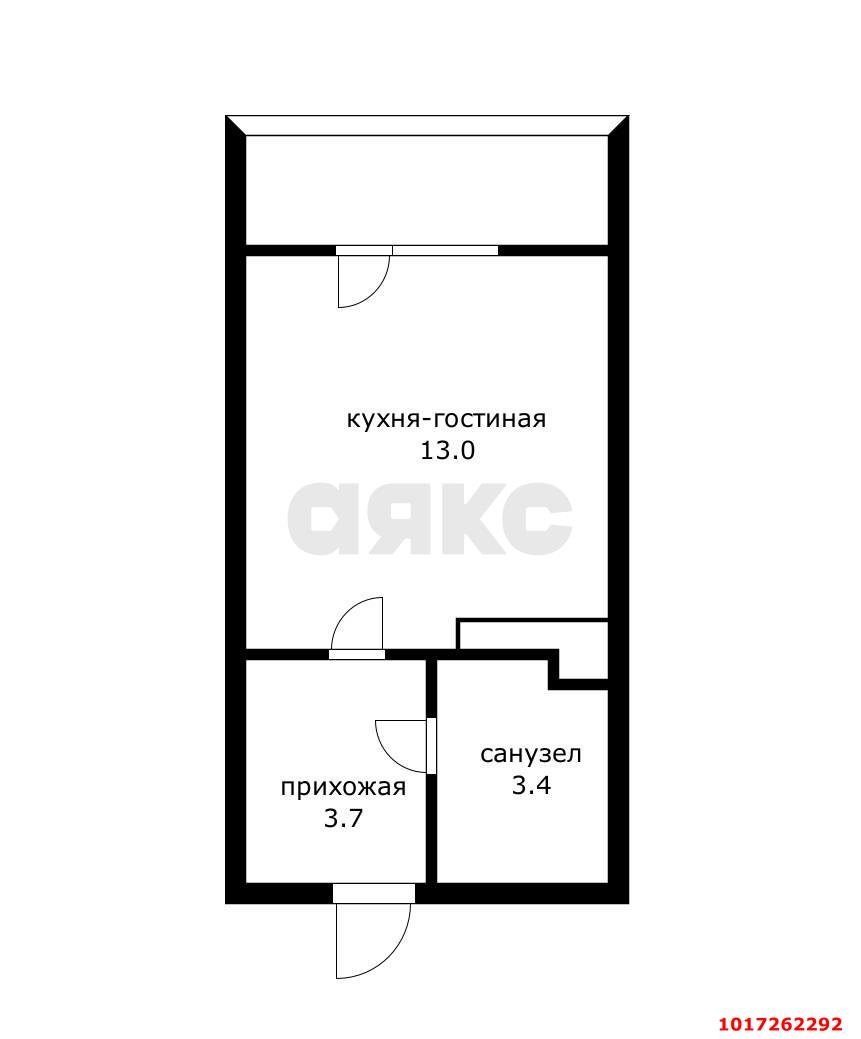 Фото №10: Студия 24 м² - Краснодар, Прикубанский внутригородской округ, мкр. ЖК Подсолнухи, ул. Сахалинская, 15к2