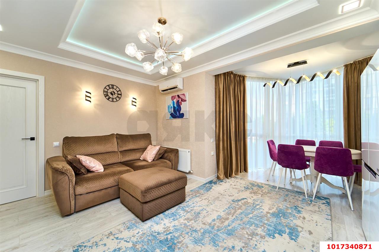 Фото №3: 2-комнатная квартира <span class="whitespace-nowrap">64 м²</span>, <span class="whitespace-nowrap">2/25 эт.</span> - Краснодар, Прикубанский внутригородской округ, Фестивальный, Отделение № 1 совхоза Солнечный, мкр. ЖК Седьмой Континент, ул. Совхозная, 1к7