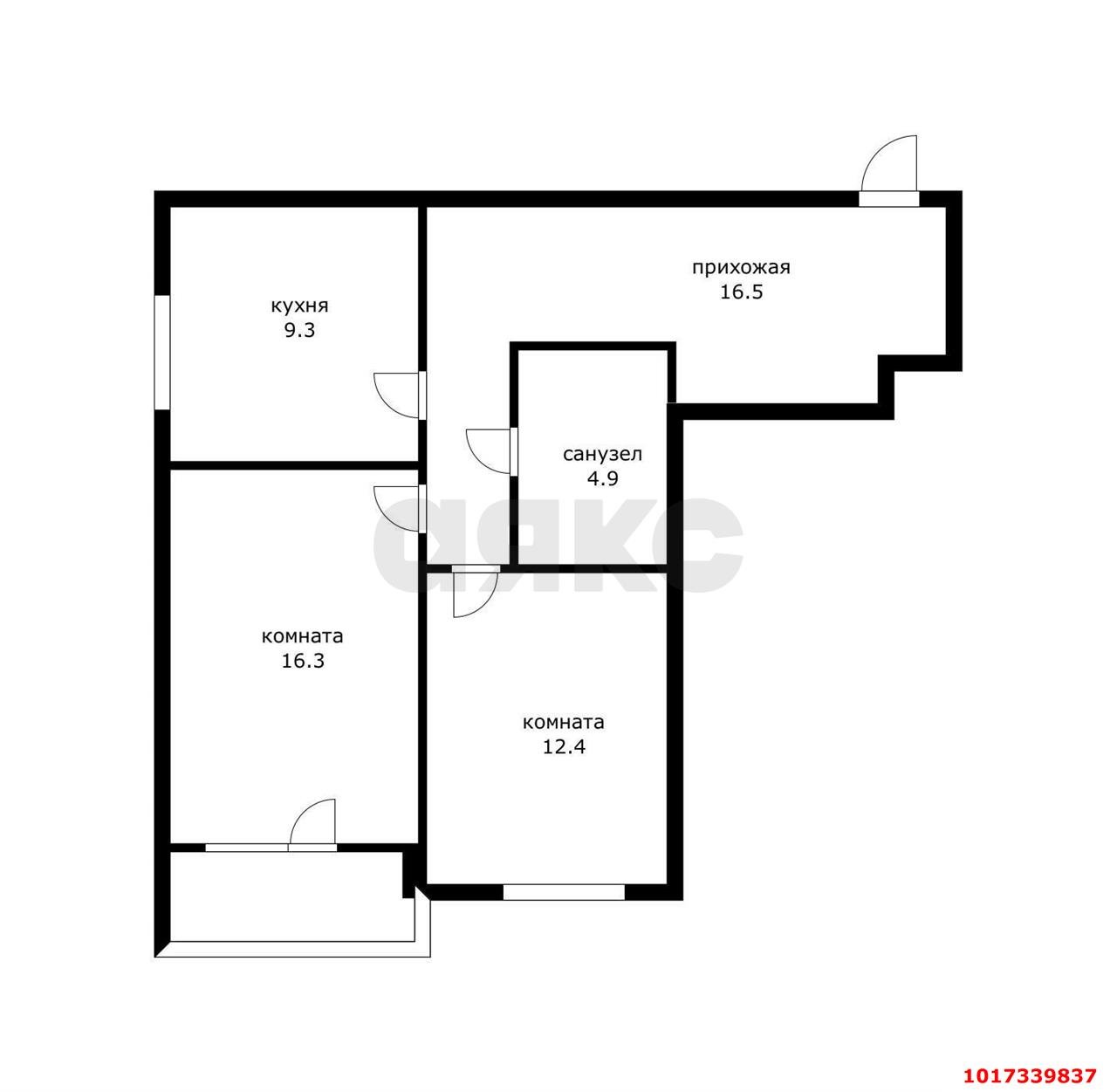 Фото №6: 2-комнатная квартира 60 м² - Краснодар, Прикубанский внутригородской округ, мкр. ЖК Губернский, ул. им. Героя Яцкова И.В., 13