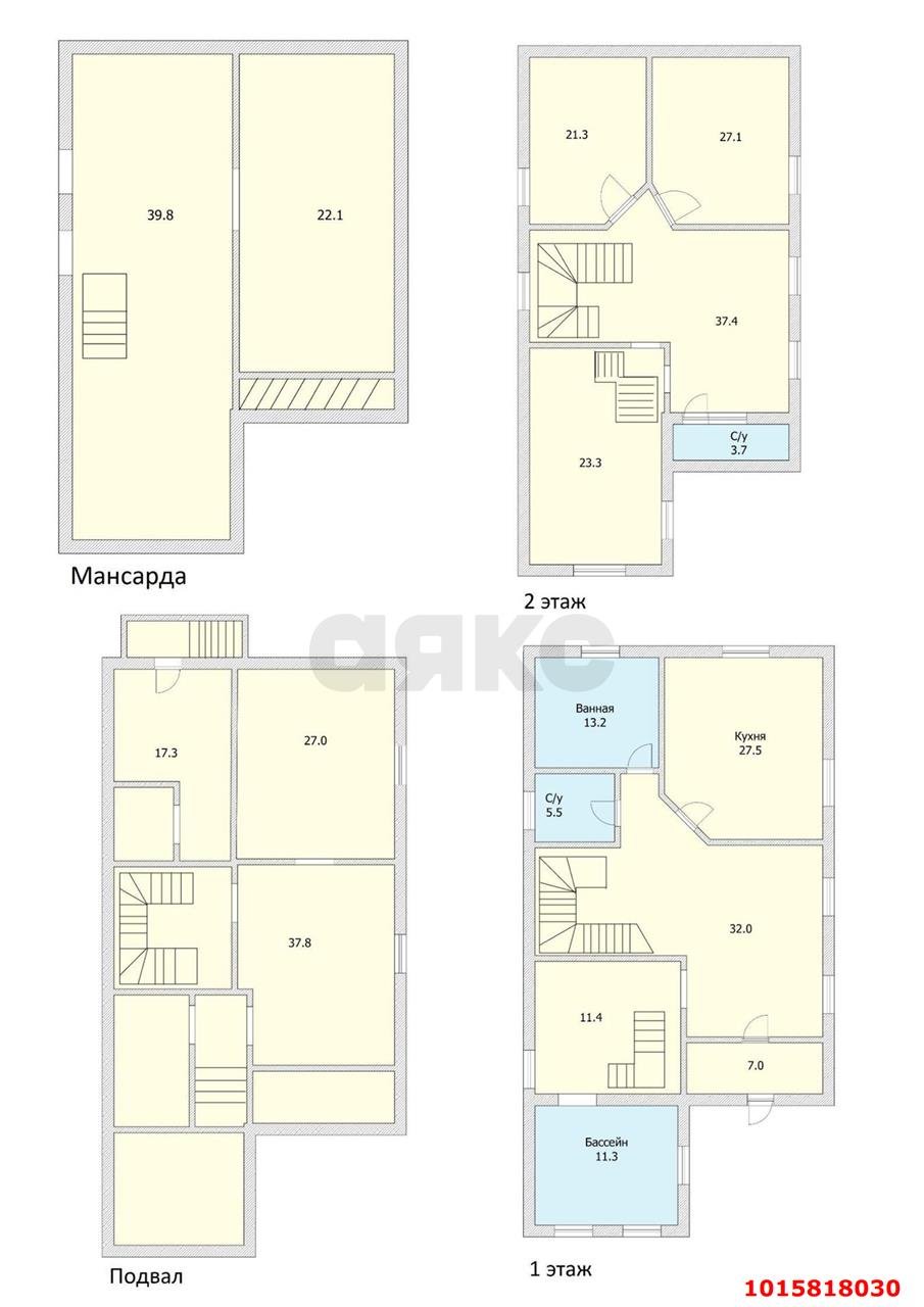 Фото №7: Дом 417 м² + 5.79 сот. - Краснодар, Западный внутригородской округ, мкр. Сельскохозяйственный Институт, ул. Бабушкина, 5